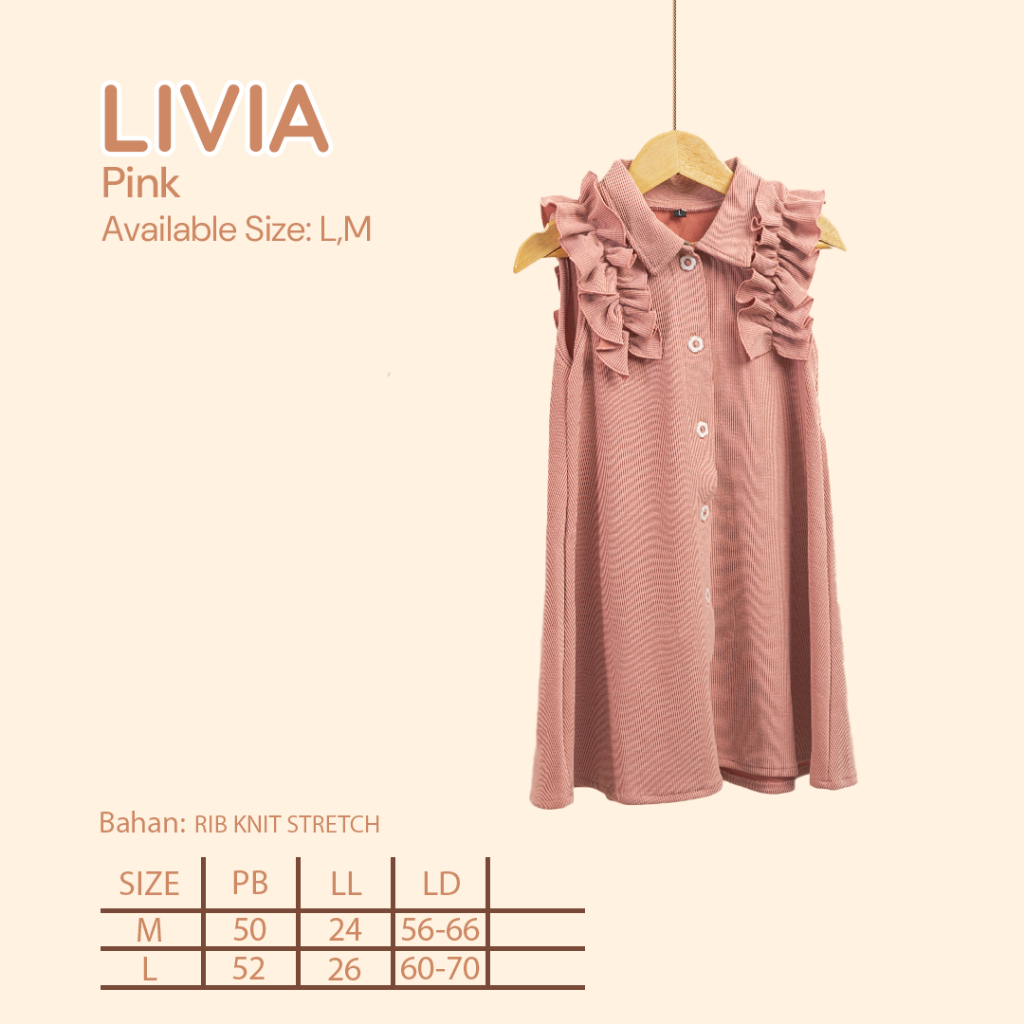 Circle Kidz Livia Dress| Setelan Anak Perempuan Rib Knit Adem untuk Baju Harian