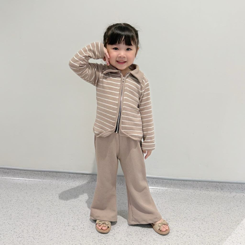 CELVEkids - Stelan Althea Set Baju celana Anak Perempuan Korean style Bahan knit usia 1-8th