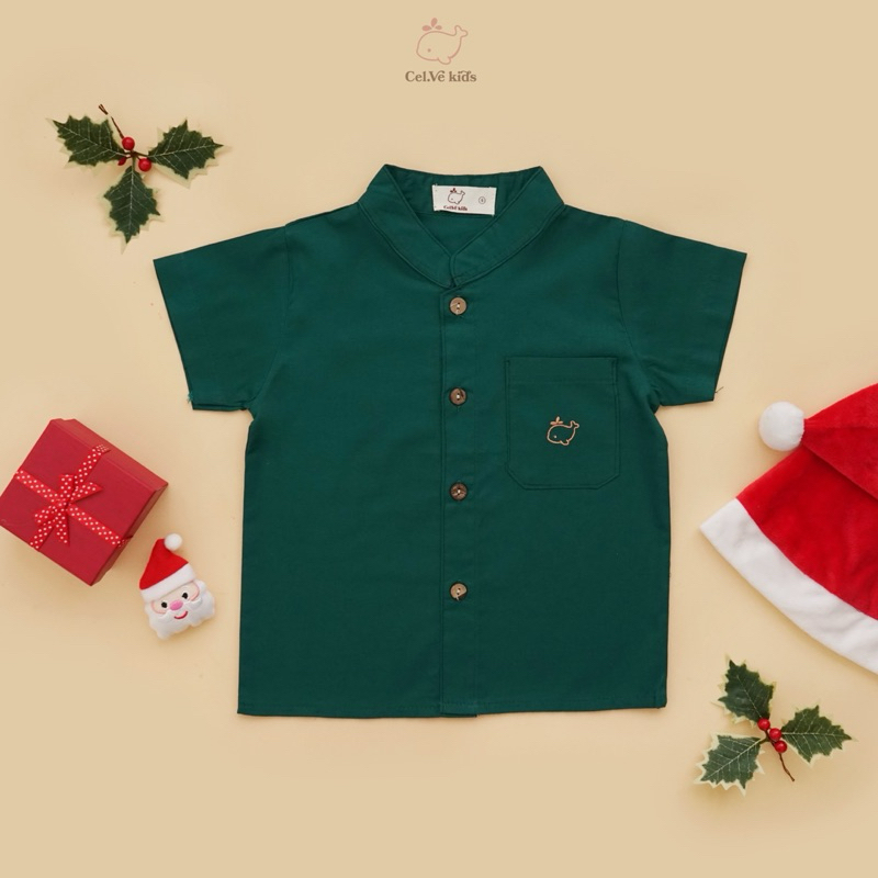 CELVEkids -  Charlton Kemeja atasan Anak laki-laki Korean style Bahan cotton usia 1-6th