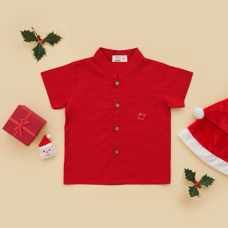 CELVEkids -  Charlton Kemeja atasan Anak laki-laki Korean style Bahan cotton usia 1-6th