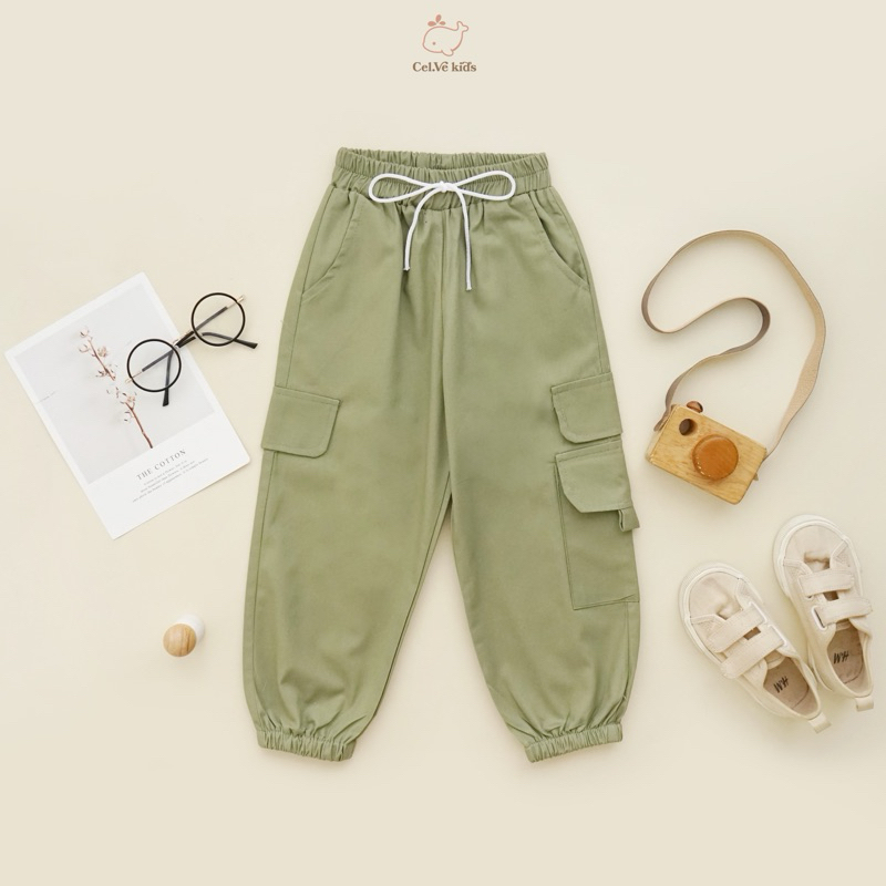 CELVEkids - Pants Isabel Celana Jogger Anak Perempuan Korean style Bahan Katun twill usia 1-6th