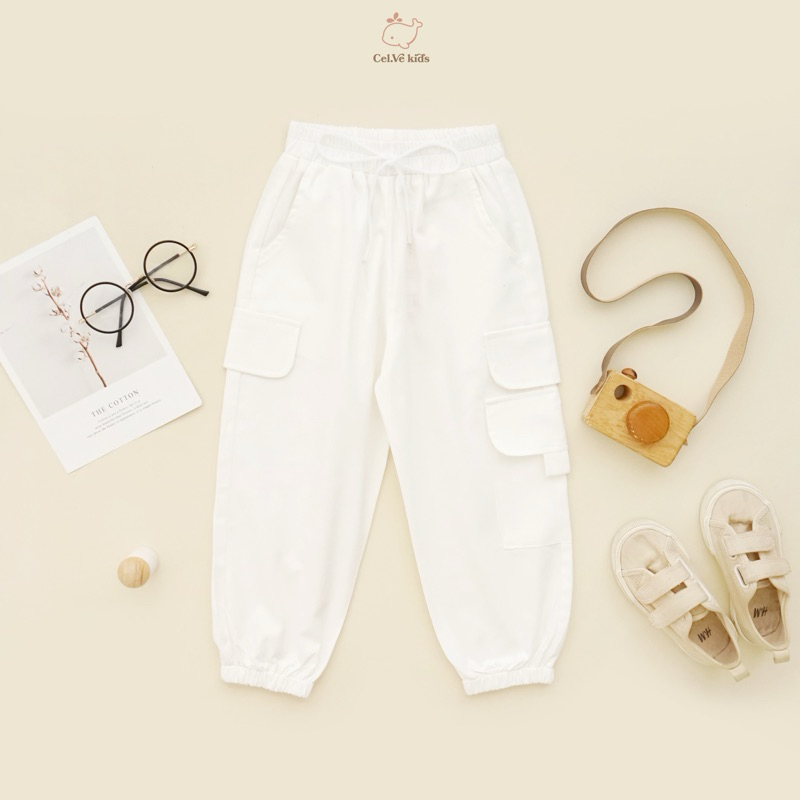 CELVEkids - Pants Isabel Celana Jogger Anak Perempuan Korean style Bahan Katun twill usia 1-6th