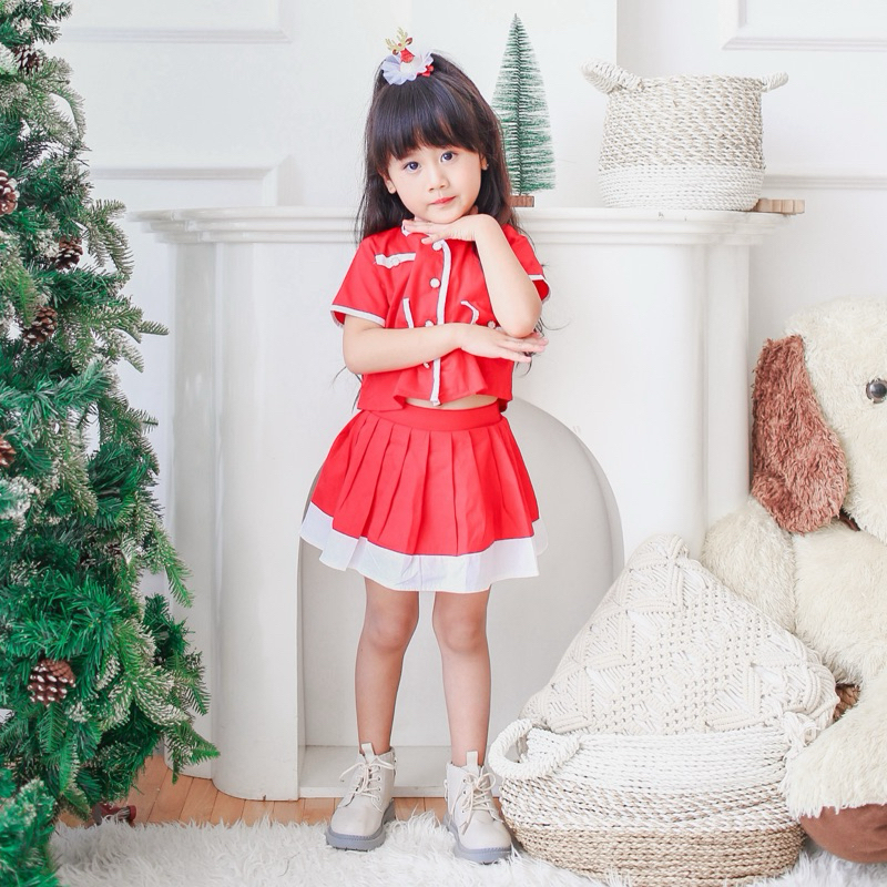 CELVEkids - Stelan Alecia Set Baju celana Anak Perempuan Korean style Bahan cotton usia 1-6tha