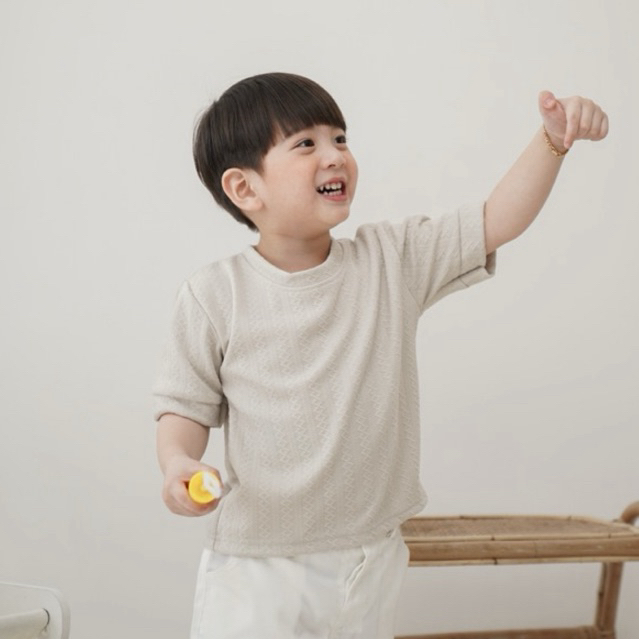 CELVEkids - Top Rayver Atasan Kemeja Anak laki laki Korean style Bahan knit usia 1-6th