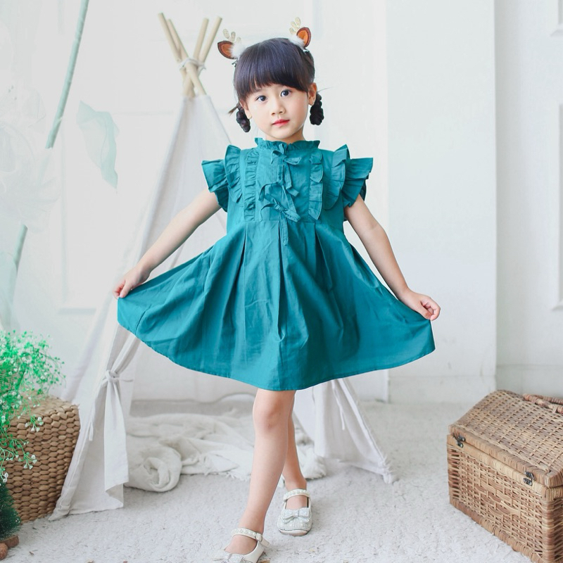 CELVEkids - Beverly Dress Baju Rok Anak Perempuan Korean style Bahan cotton usia 1-6th