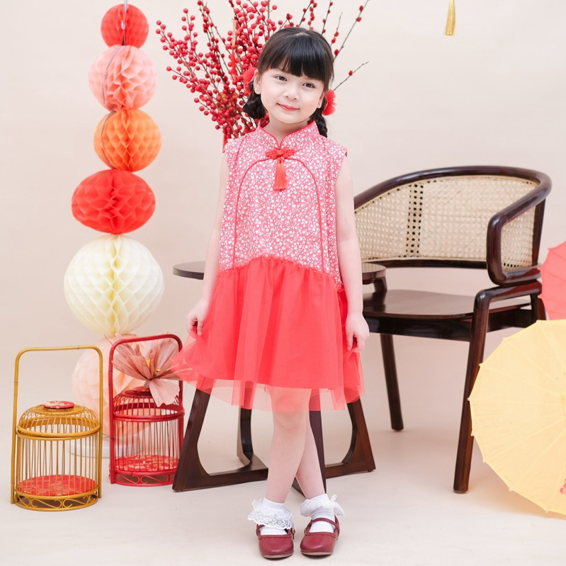 CELVEkids - GUI YING Dress CNY Rok Anak Perempuan Korean style Bahan cotton usia 1-6th