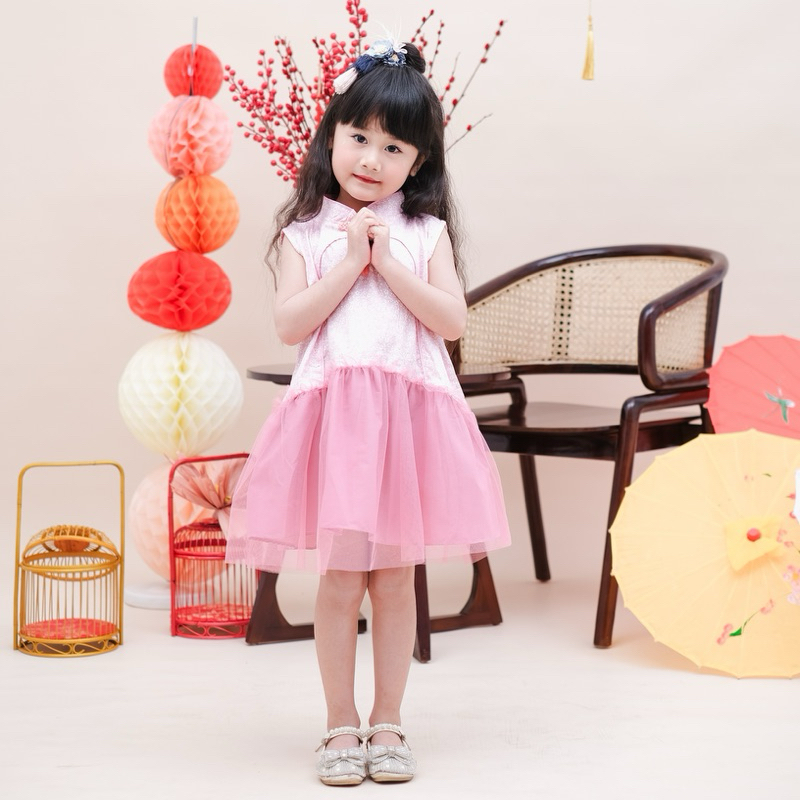 CELVEkids - GUI YING Dress CNY Rok Anak Perempuan Korean style Bahan cotton usia 1-6th