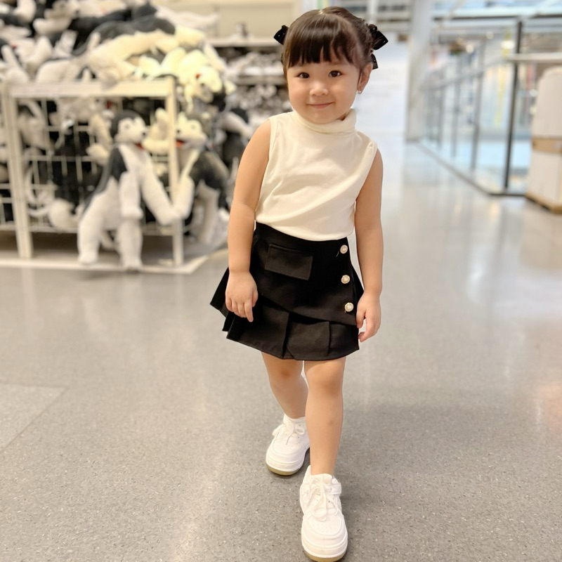 CELVEkids - Skort Agatha Rok Celana Anak Perempuan Korean style semiwool usia 1-6th