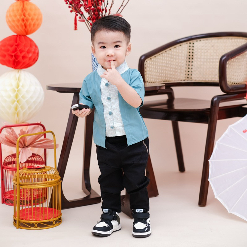 CELVEkids - Atasan top LONG WEI CNY Anak laki laki Korean style Bahan cotton usia 1-6th