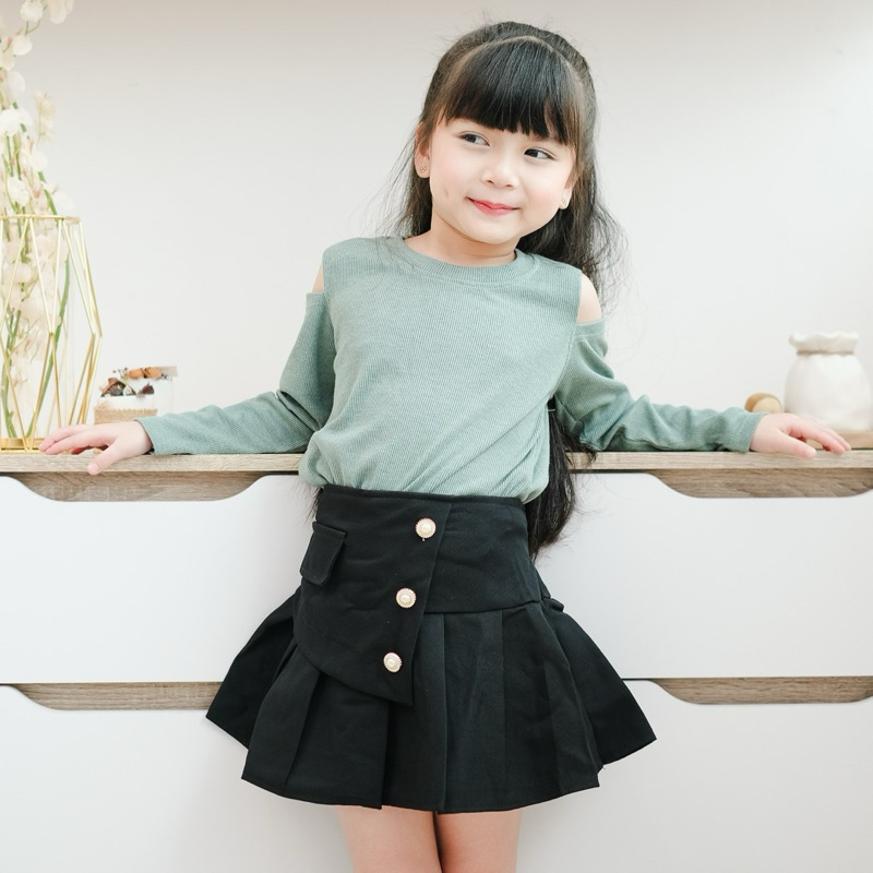 CELVEkids - Top Agnes Atasan blouse Anak Perempuan Korean style Bahan knit usia 1-6th