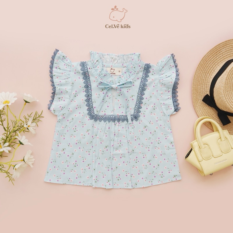 CELVEkids - Clara Atasan Anak Perempuan Korean style Bahan Katun Jepang usia 1-6th