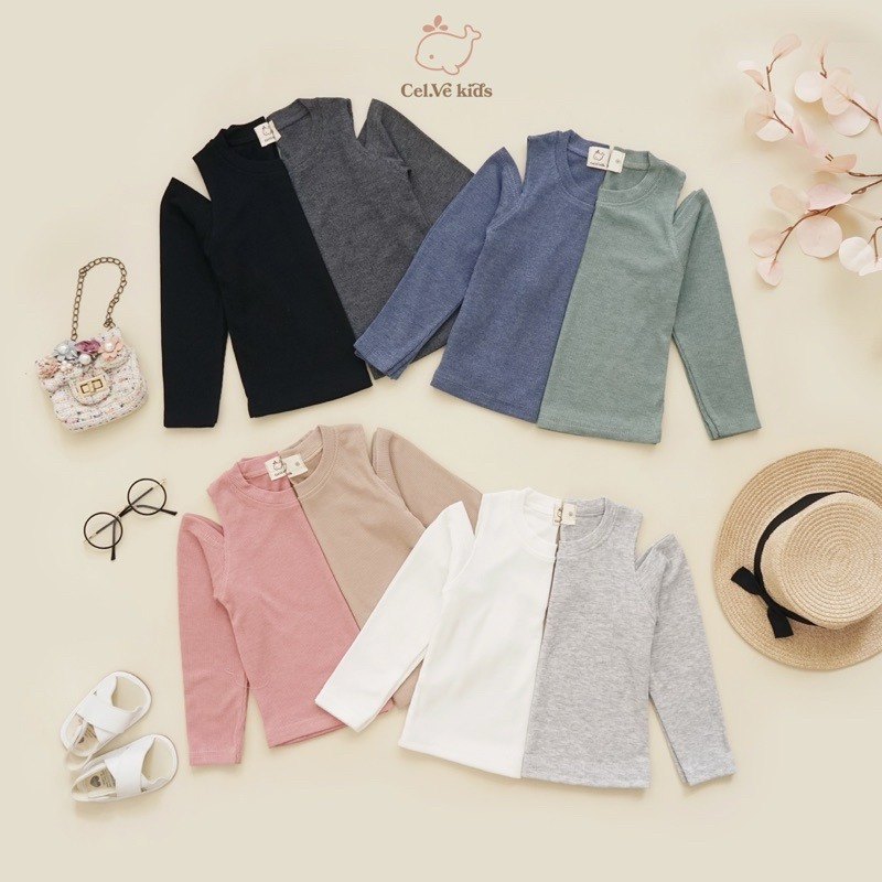 CELVEkids - Top Agnes Atasan blouse Anak Perempuan Korean style Bahan knit usia 1-6th