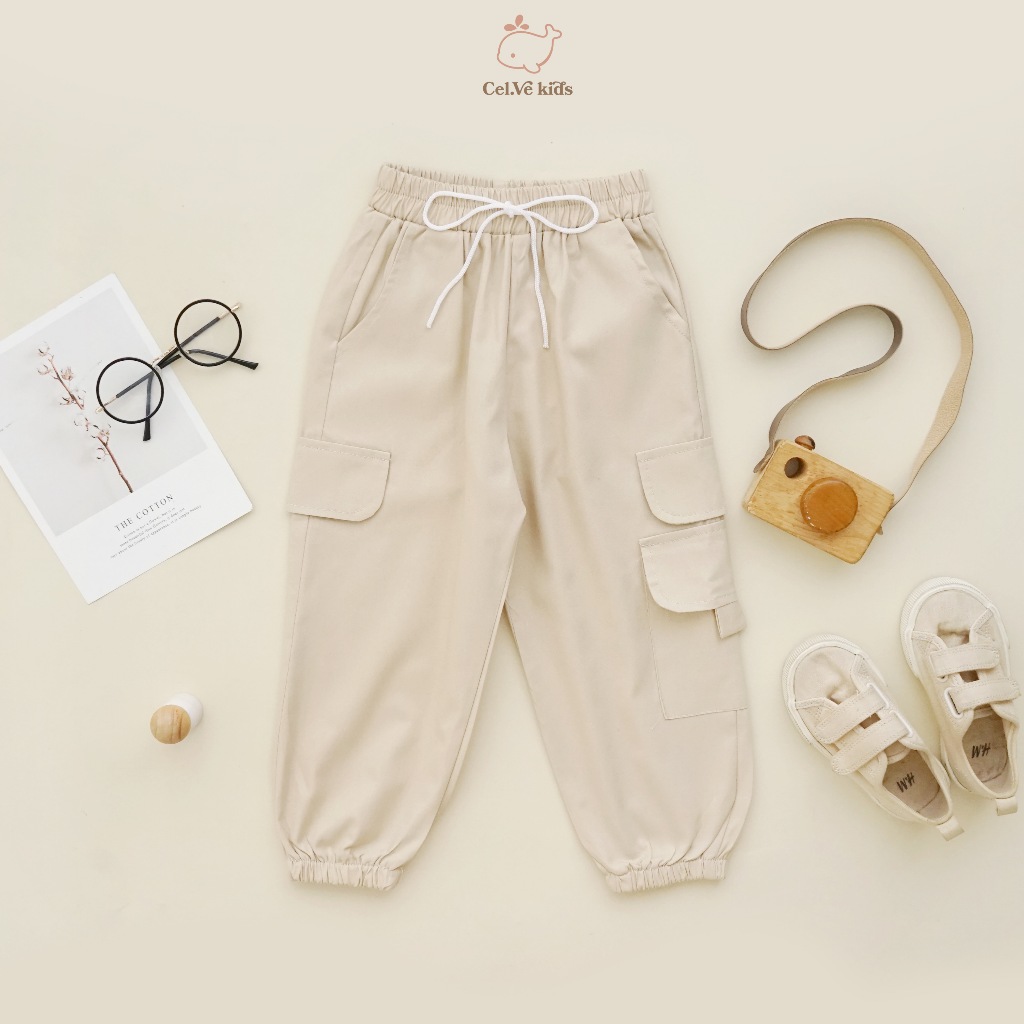 CELVEkids - Pants Isabel Celana Jogger Anak Perempuan Korean style Bahan Katun twill usia 1-6th