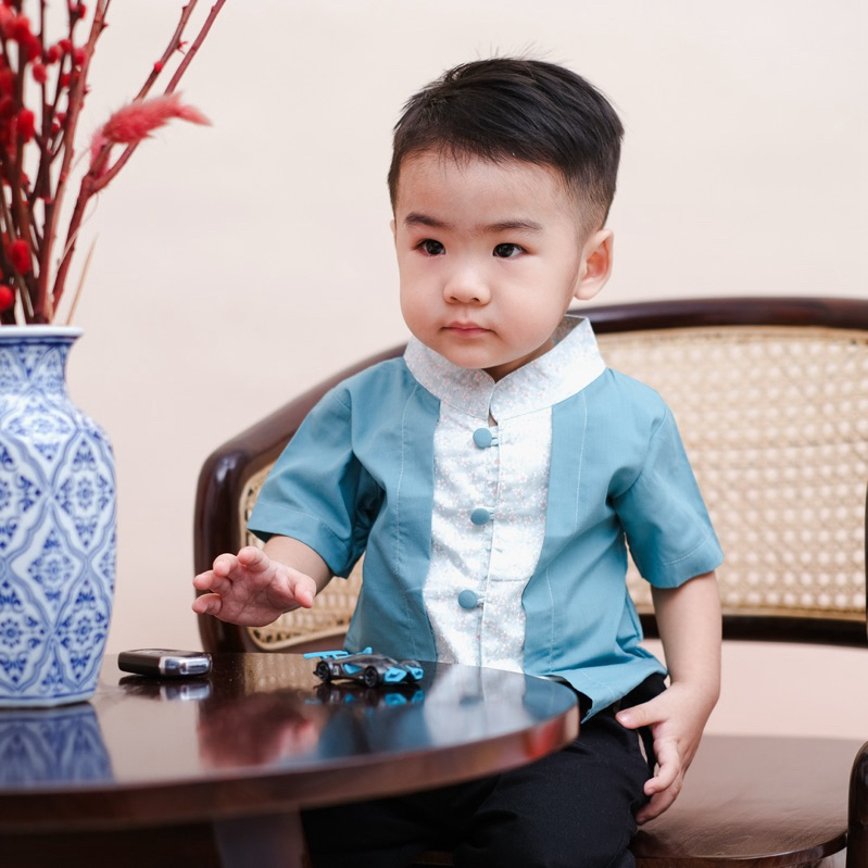 CELVEkids - Atasan top LONG WEI CNY Anak laki laki Korean style Bahan cotton usia 1-6th