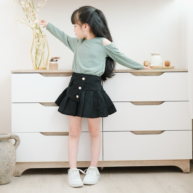 CELVEkids - Skort Agatha Rok Celana Anak Perempuan Korean style semiwool usia 1-6th