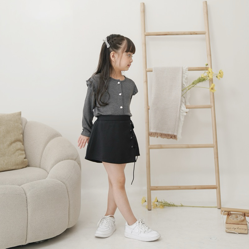 Celvekids - Top Cardigan Lovely Atasan Blouse Anak Perempuan Korean Style Bahan Knit Usia 1-6th