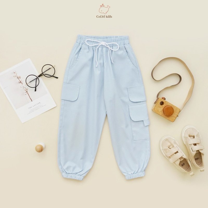 CELVEkids - Pants Isabel Celana Jogger Anak Perempuan Korean style Bahan Katun twill usia 1-6th