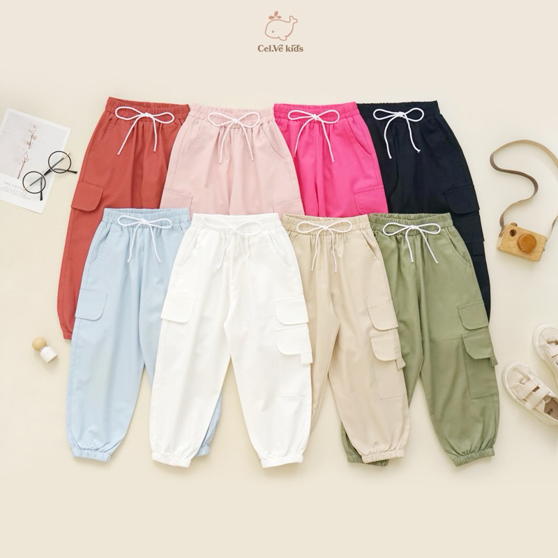CELVEkids - Pants Isabel Celana Jogger Anak Perempuan Korean style Bahan Katun twill usia 1-6th