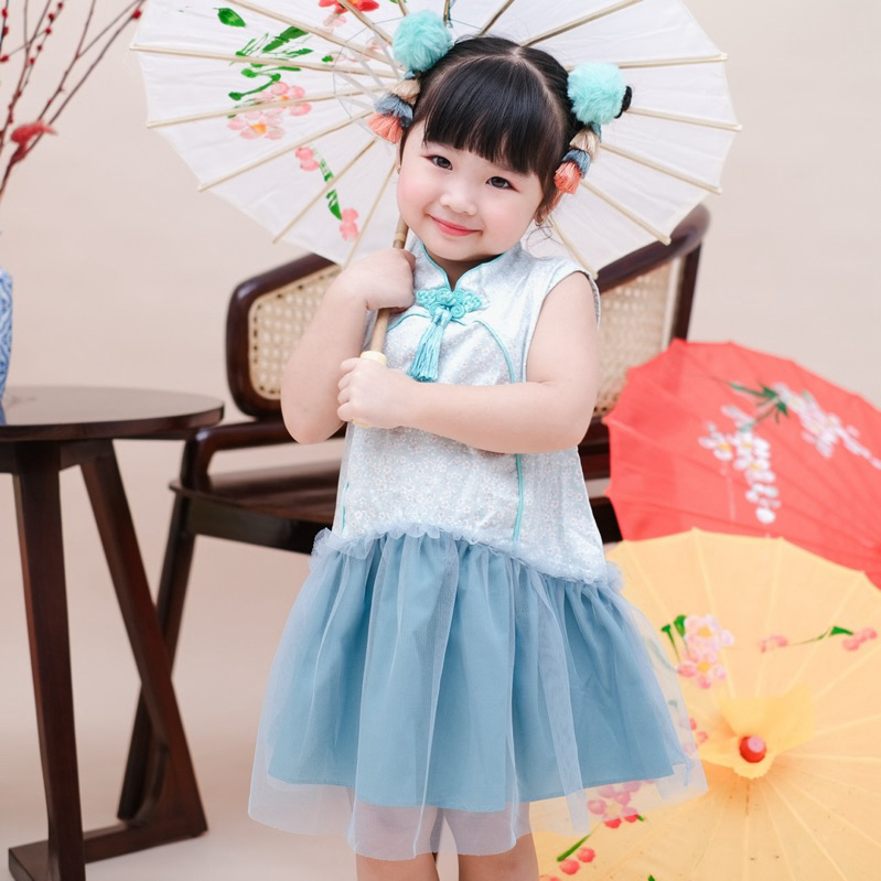 CELVEkids - GUI YING Dress CNY Rok Anak Perempuan Korean style Bahan cotton usia 1-6th