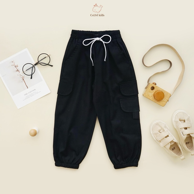 CELVEkids - Pants Isabel Celana Jogger Anak Perempuan Korean style Bahan Katun twill usia 1-6th