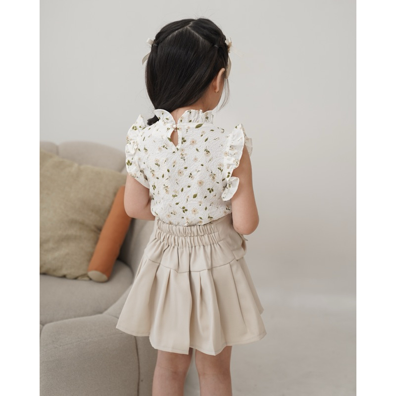 CELVEkids - Top Peony Atasan Anak Perempuan Korean style Bahan crinkle viscose usia 1-6th+
