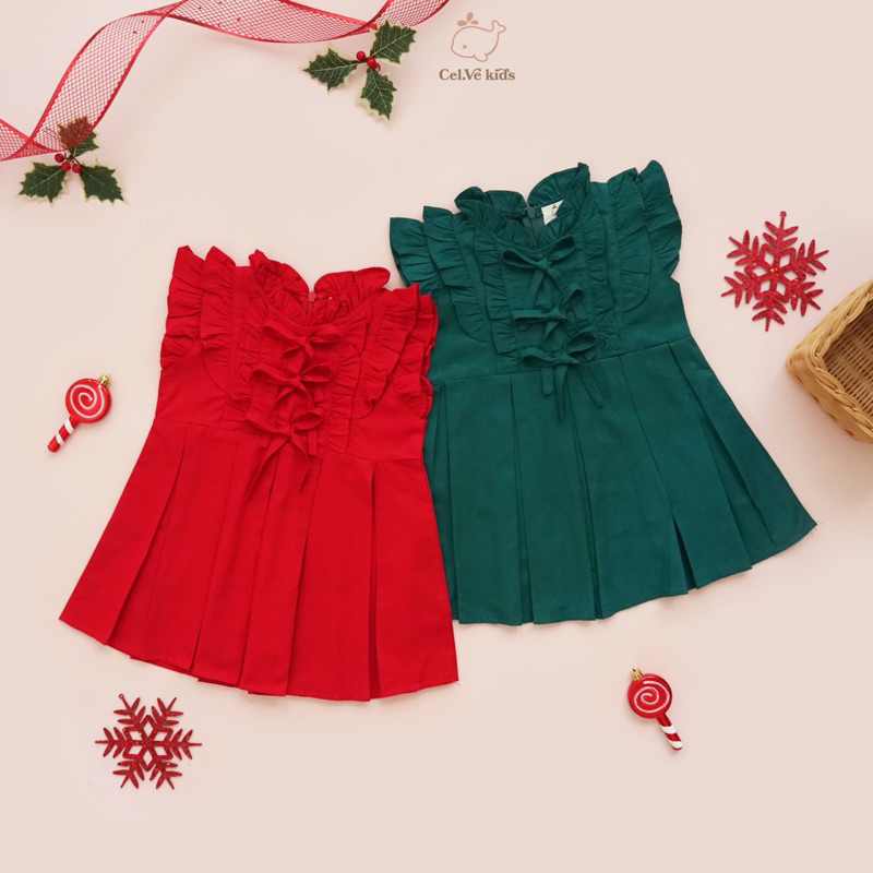 CELVEkids - Beverly Dress Baju Rok Anak Perempuan Korean style Bahan cotton usia 1-6th