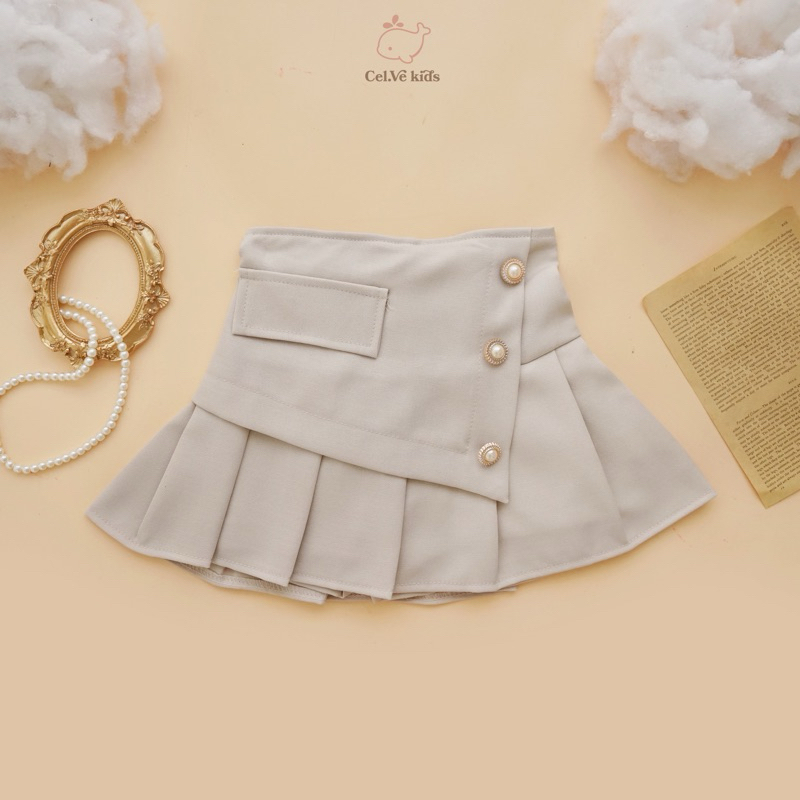 CELVEkids - Skort Agatha Rok Celana Anak Perempuan Korean style semiwool usia 1-6th