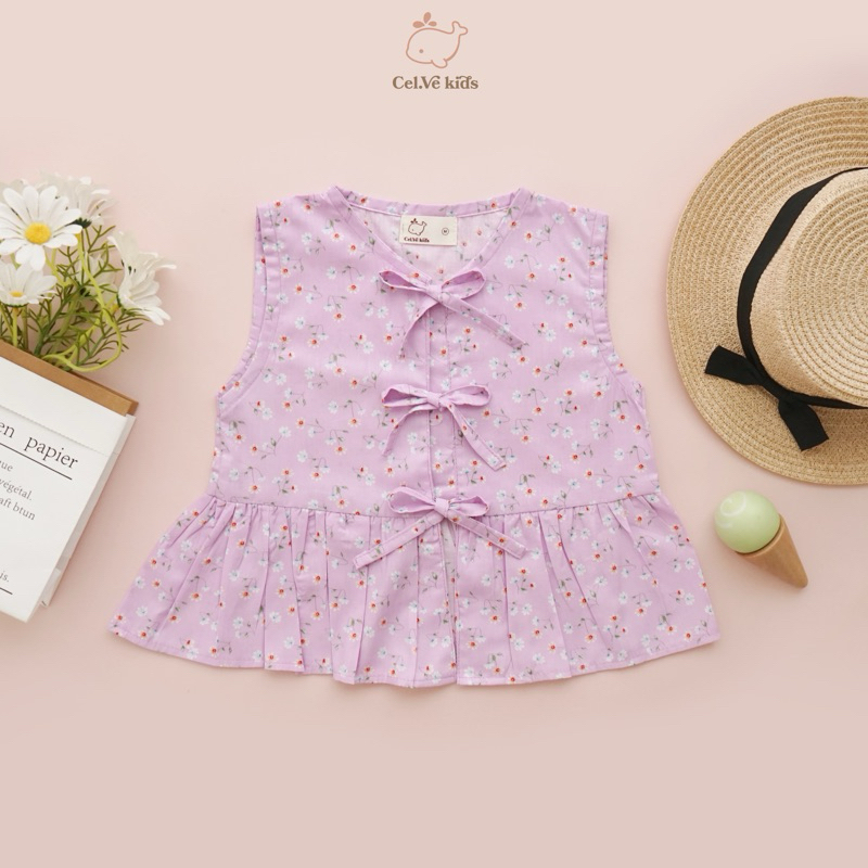 CELVEkids - Gloria Atasan Anak Perempuan Korean style Bahan Katun Jepang usia 1-6th