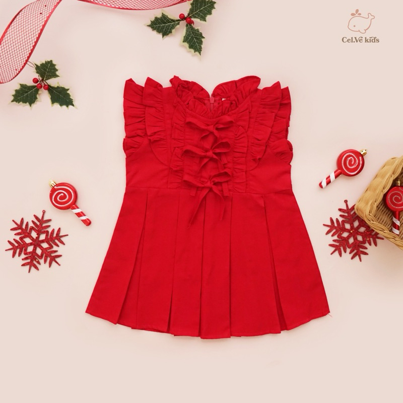 CELVEkids - Beverly Dress Baju Rok Anak Perempuan Korean style Bahan cotton usia 1-6th