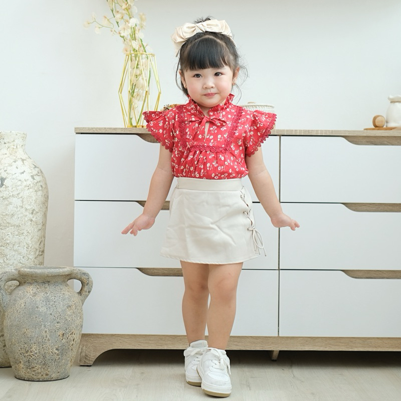 CELVEkids - Clara Atasan Anak Perempuan Korean style Bahan Katun Jepang usia 1-6th