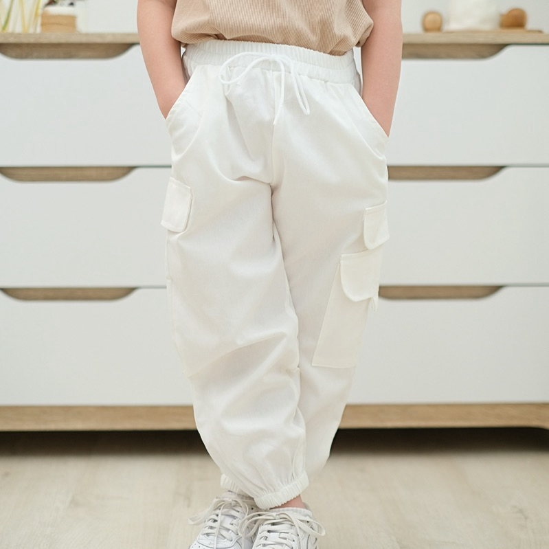 CELVEkids - Pants Isabel Celana Jogger Anak Perempuan Korean style Bahan Katun twill usia 1-6th