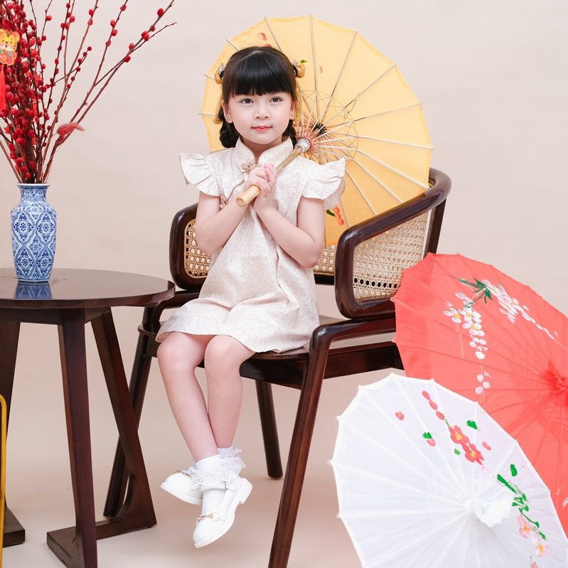 CELVEkids - LIN JIN Dress CNY Rok Anak Perempuan Korean style Bahan cotton usia 1-6th