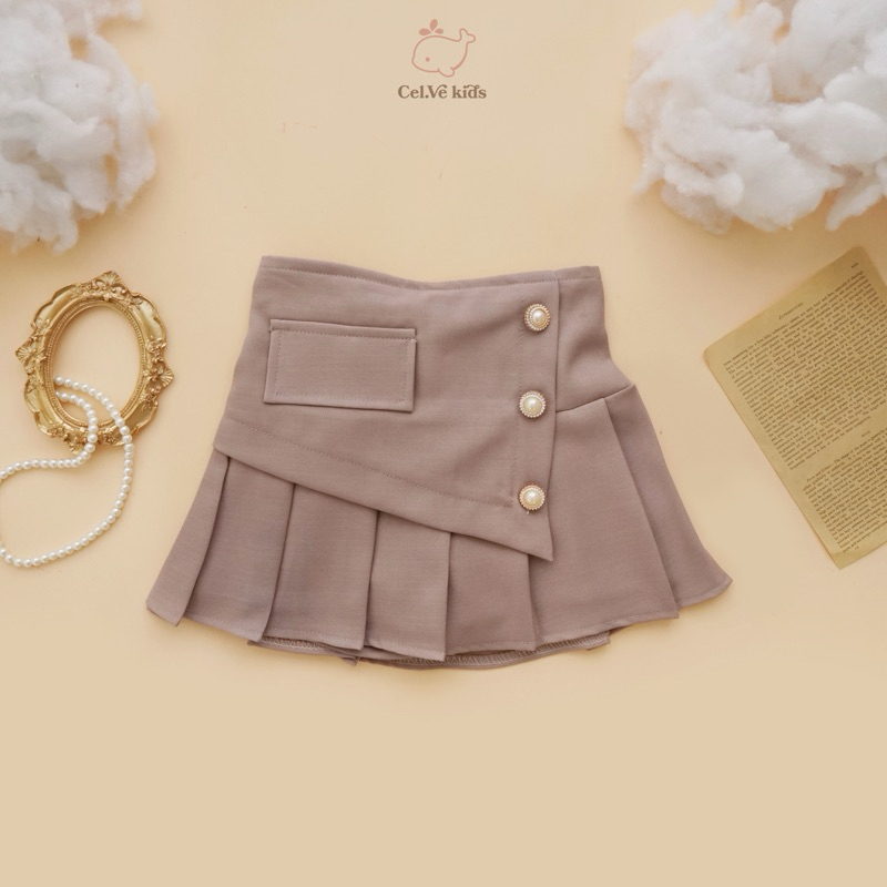 CELVEkids - Skort Agatha Rok Celana Anak Perempuan Korean style semiwool usia 1-6th