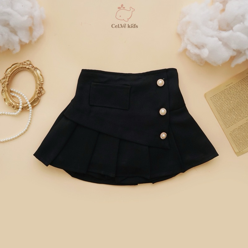 CELVEkids - Skort Agatha Rok Celana Anak Perempuan Korean style semiwool usia 1-6th
