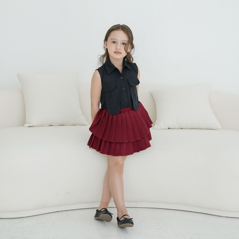 CELVEkids - Maudy Atasan Anak Perempuan Korean style Bahan Katun Jepang usia 1-5th