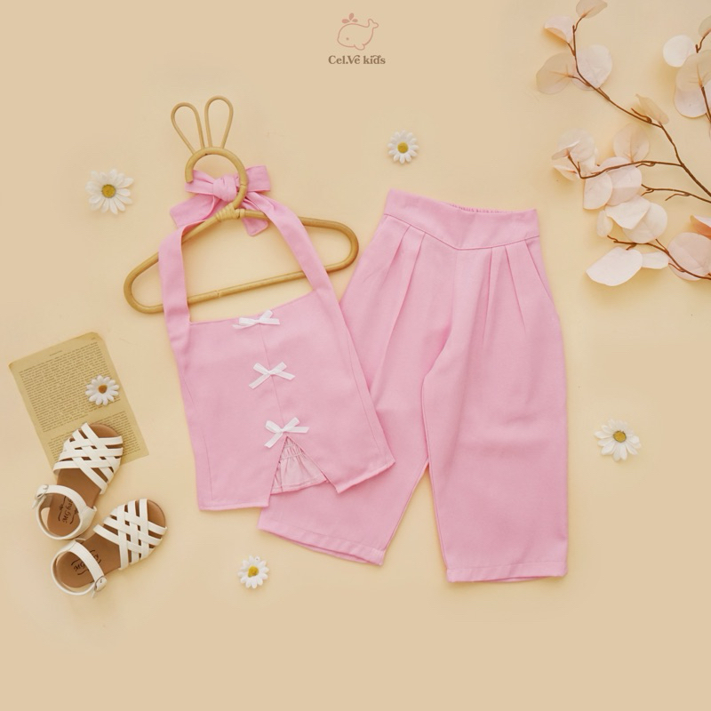 CELVEkids - Stelan DOROTHY Set Baju Celana Anak Perempuan Korean style Denim usia 1-8th