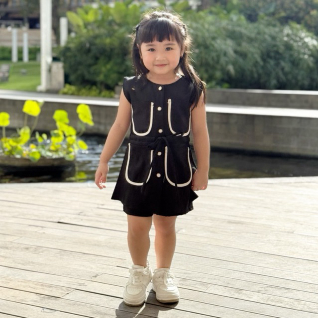 CELVEkids - Stelan Jeslyn Set Baju rok celana Anak Perempuan Korean style semiwool usia 1-8th