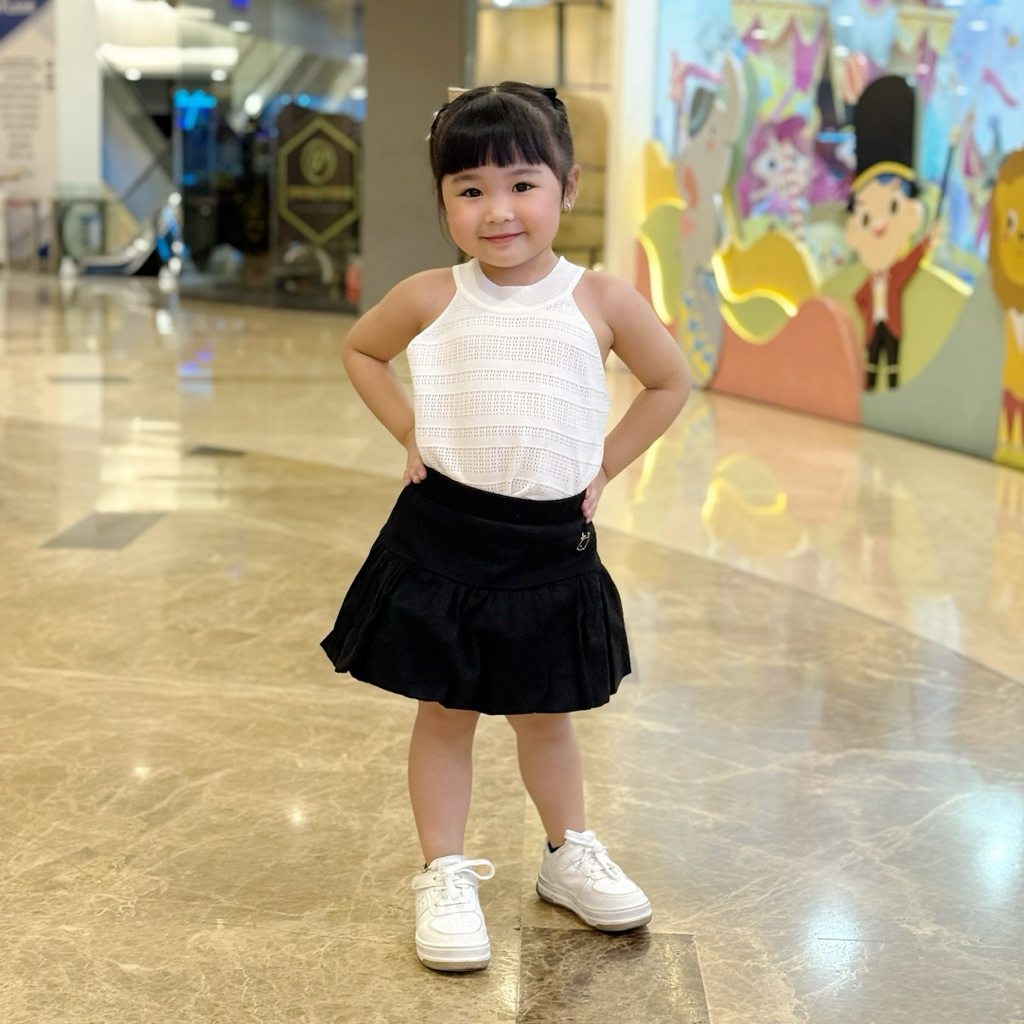 Celvekids - Skort Pants Zoya Rok Celana Anak Perempuan Korean Style Bahan Chinos Usia 1-8th