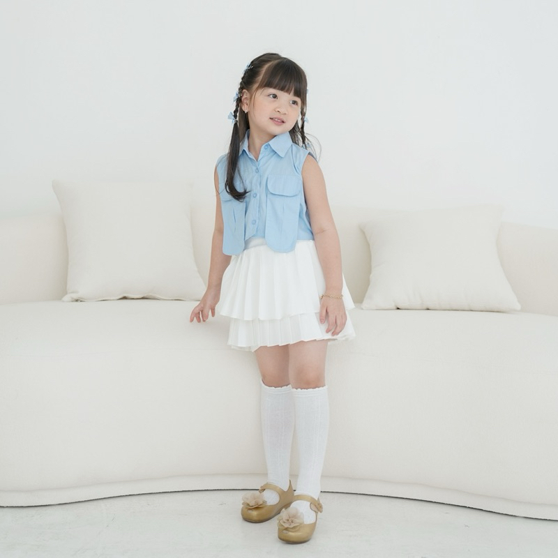 CELVEkids - Maudy Atasan Anak Perempuan Korean style Bahan Katun Jepang usia 1-5th