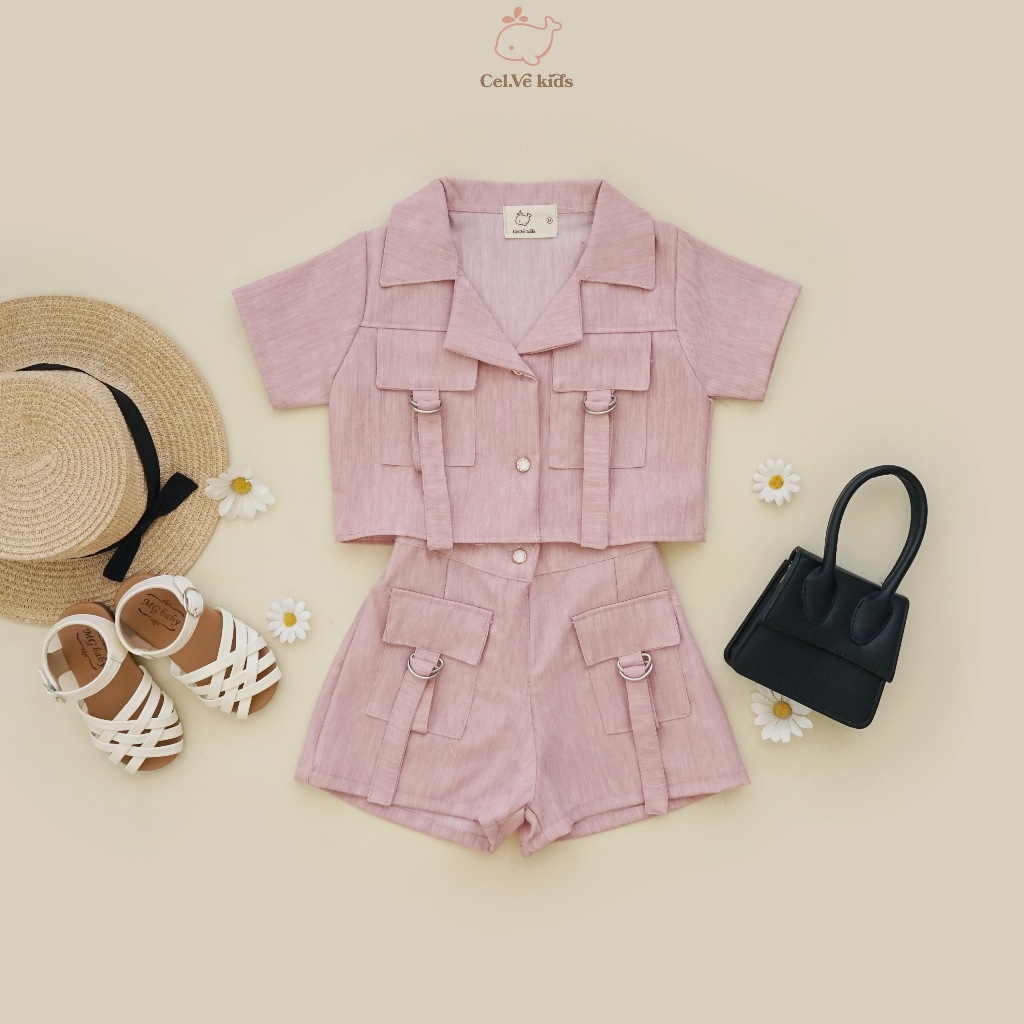 CELVEkids - Stelan Megan Set Baju Celana Anak Perempuan Korean style semiwool usia 1-8th