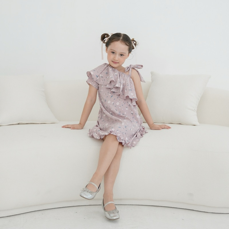 CELVEkids - Dress Jasmine rok Anak Perempuan Korean style Bahan crinkle viscose usia 1-6th+