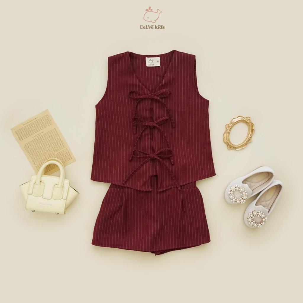 CELVEkids - Stelan Joanna Set Baju Rok Anak Perempuan Korean style semiwool usia 1-6th
