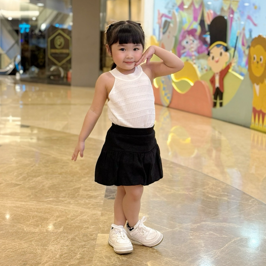 Celvekids - Skort Pants Zoya Rok Celana Anak Perempuan Korean Style Bahan Chinos Usia 1-8th