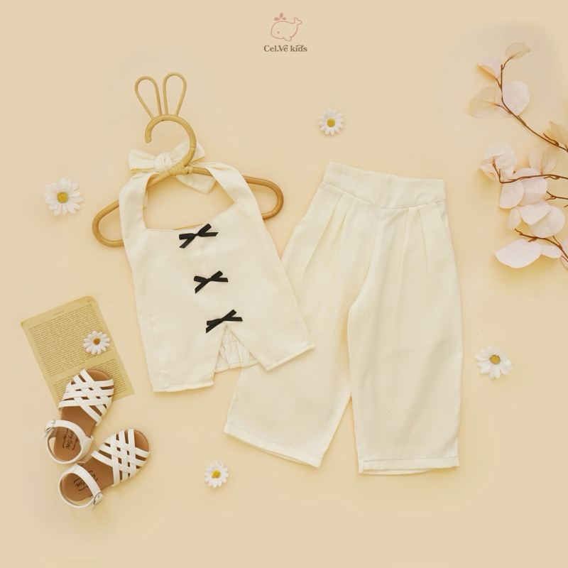 CELVEkids - Stelan DOROTHY Set Baju Celana Anak Perempuan Korean style Denim usia 1-8th