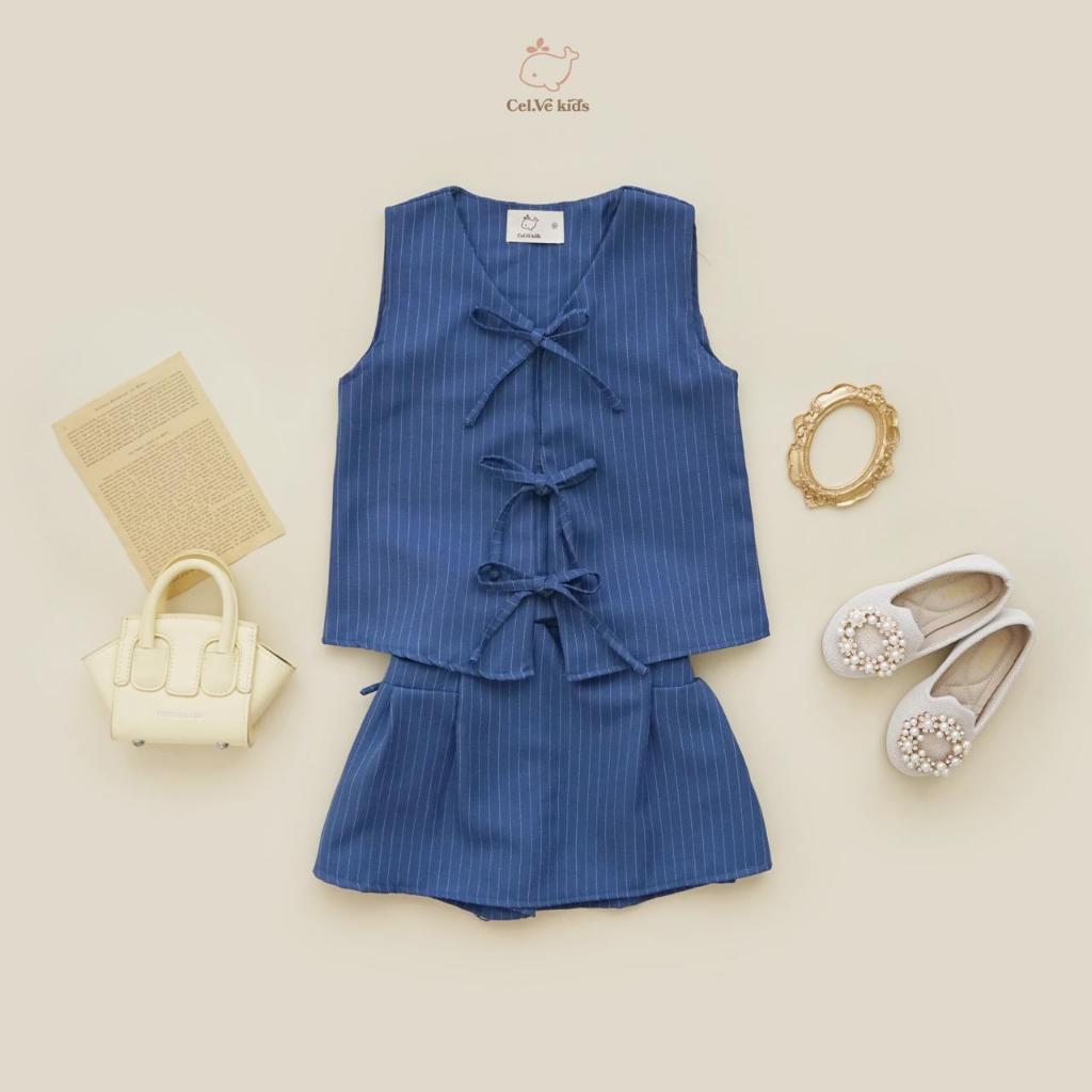 CELVEkids - Stelan Joanna Set Baju Rok Anak Perempuan Korean style semiwool usia 1-6th