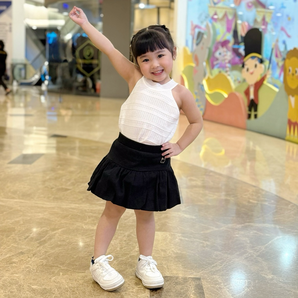 Celvekids - Skort Pants Zoya Rok Celana Anak Perempuan Korean Style Bahan Chinos Usia 1-8th