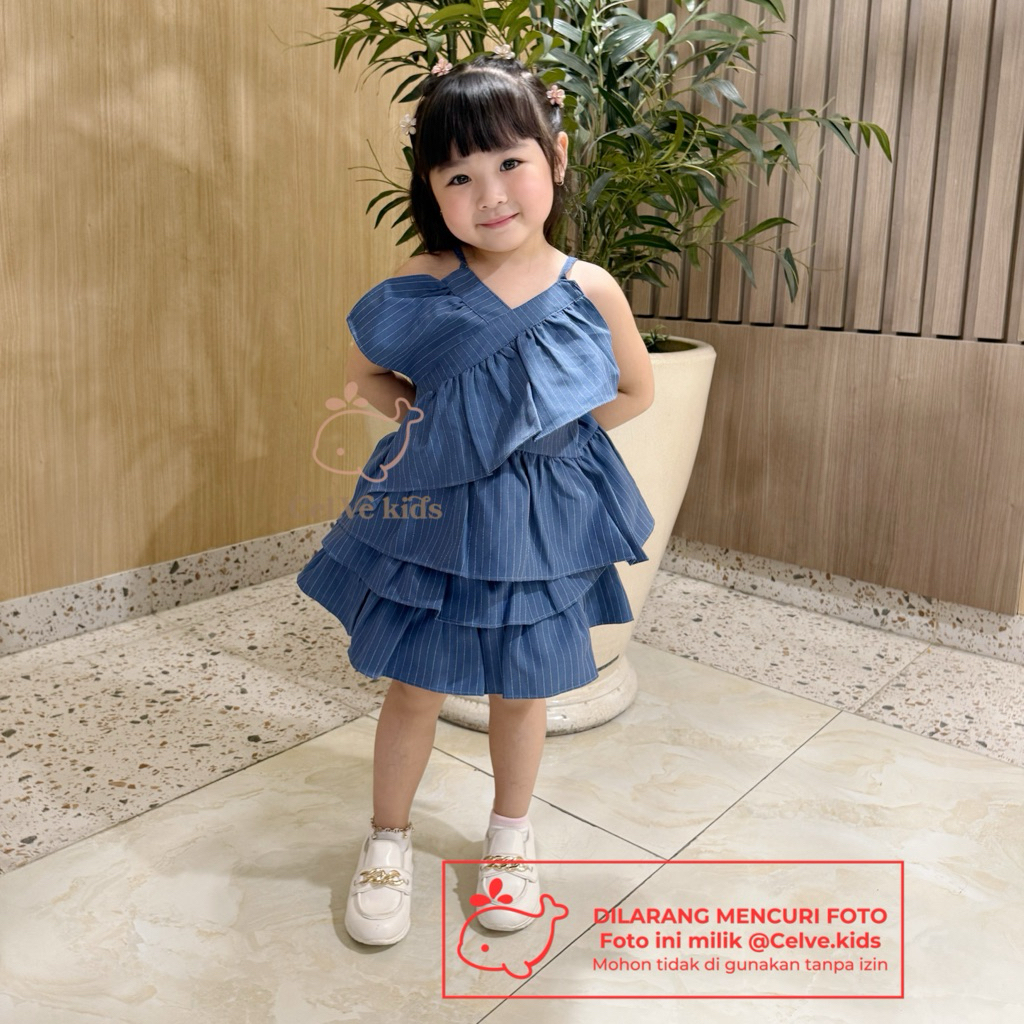 CELVEkids - Stelan Cellia Set Baju rok celana Anak Perempuan Korean style semiwool usia 1-8th