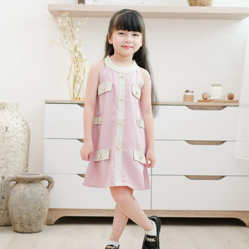 CELVEkids - Gretta Dress Baju Anak Perempuan Korean style semiwool usia 1-6th