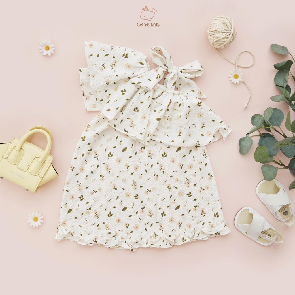 CELVEkids - Dress Jasmine rok Anak Perempuan Korean style Bahan crinkle viscose usia 1-6th+