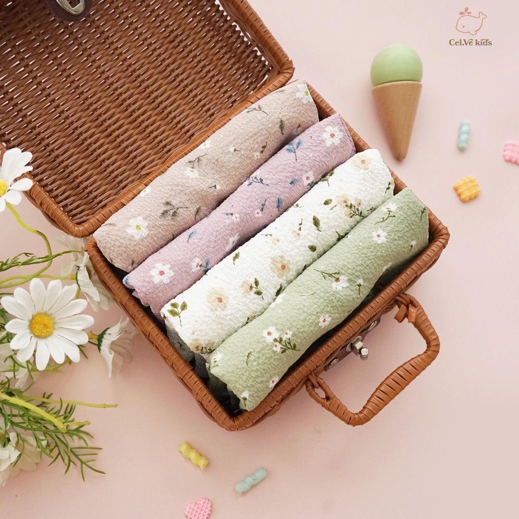 CELVEkids - Top Peony Atasan Anak Perempuan Korean style Bahan crinkle viscose usia 1-6th+